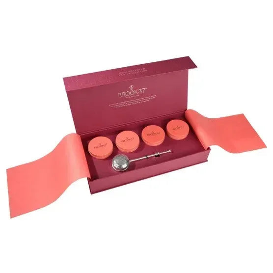 Brook 37 Giftbox Luminaire Loose Leaf Tea Collection, 4 Tin Pack, 5 oz. Total