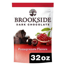 Dark chocolate pomegranate flavor pouch, 32 oz, white and red packaging