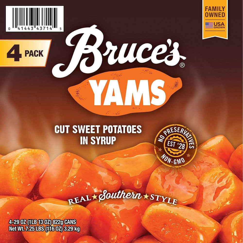Bruce's Cut Yams, 29 oz., 4 pk. - USA MEGA SHOP
