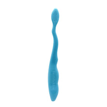 Crayola toddler toothbrush with blue handle and soft bristle head