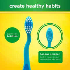 Brush Buddies Crayola Soft Bristle Toothbrush Set for Toddlers, 3 Piece Travel Kit with Cover and Cup