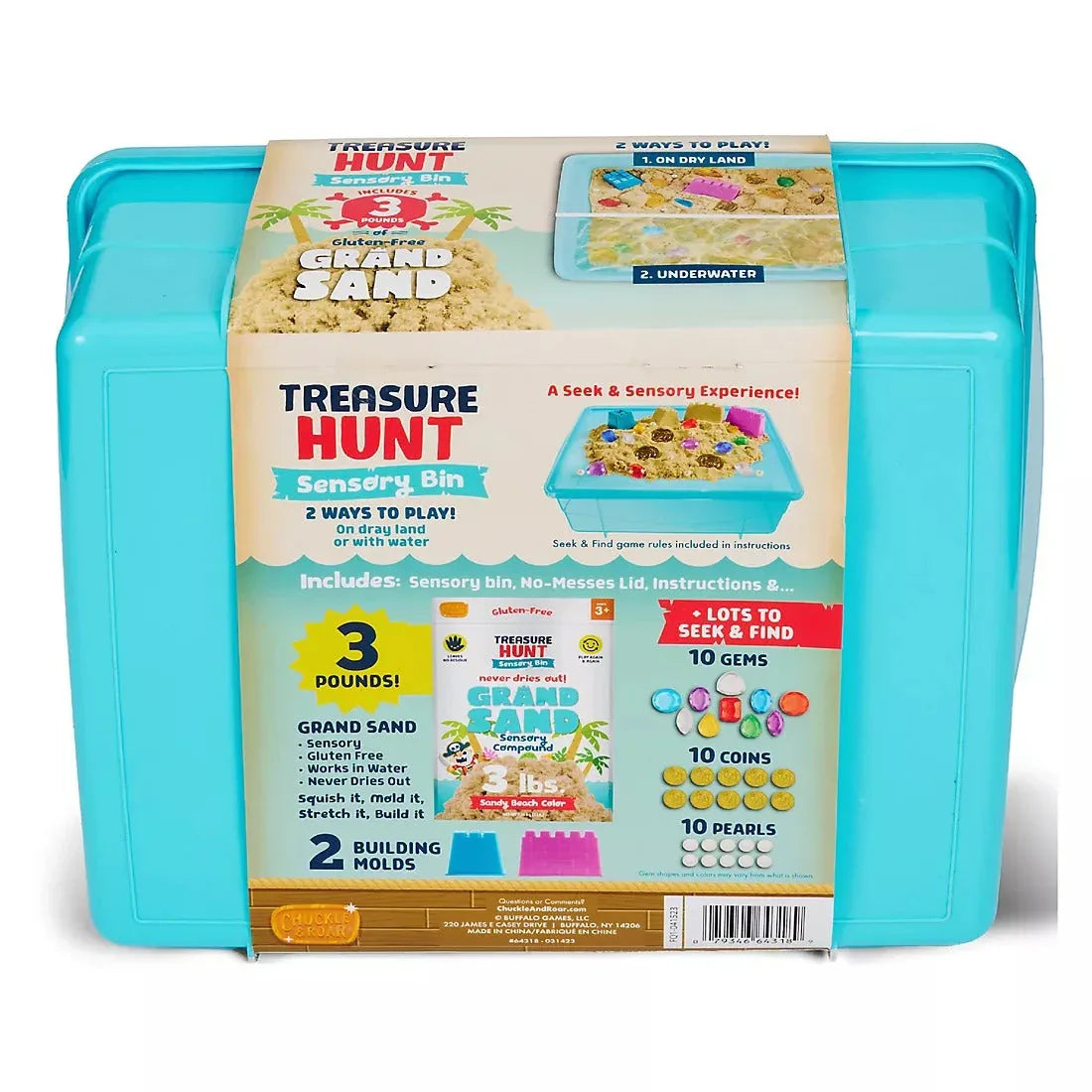 Buffalo Games Chuckle & Roar Grand Sand Treasure Hunt Sensory Bin - USA MEGA SHOP