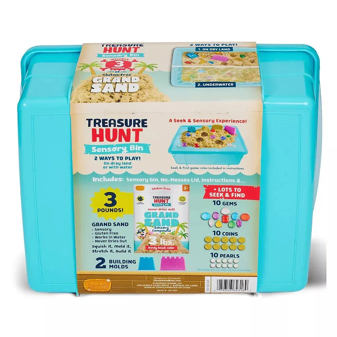 Buffalo Games Chuckle & Roar Grand Sand Treasure Hunt Sensory Bin