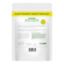 Rodent repellent pouches bag, white with printed back label