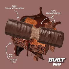 Built Puff, Protein Bar Variety Twin Pack, Brownie Batter & Salted Caramel, Value Pack, 13 ct./1.41 oz.