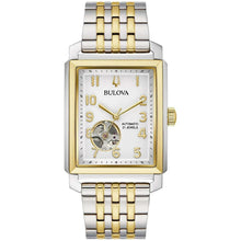 Two-tone stainless steel automatic wristwatch with gold-tone bezel and bracelet links