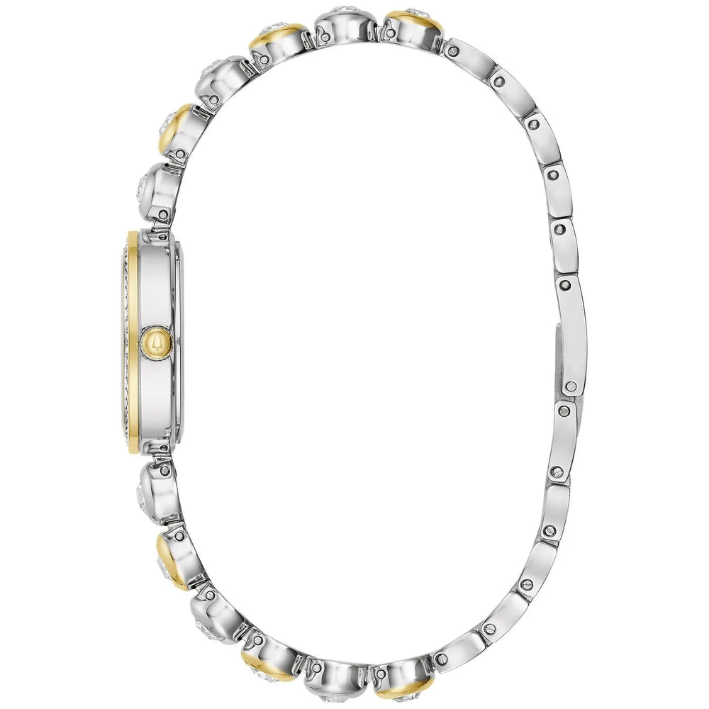 Bulova Ladies Crystal Collection Two-Tone 25mm Watch 98L299 - USA MEGA SHOP