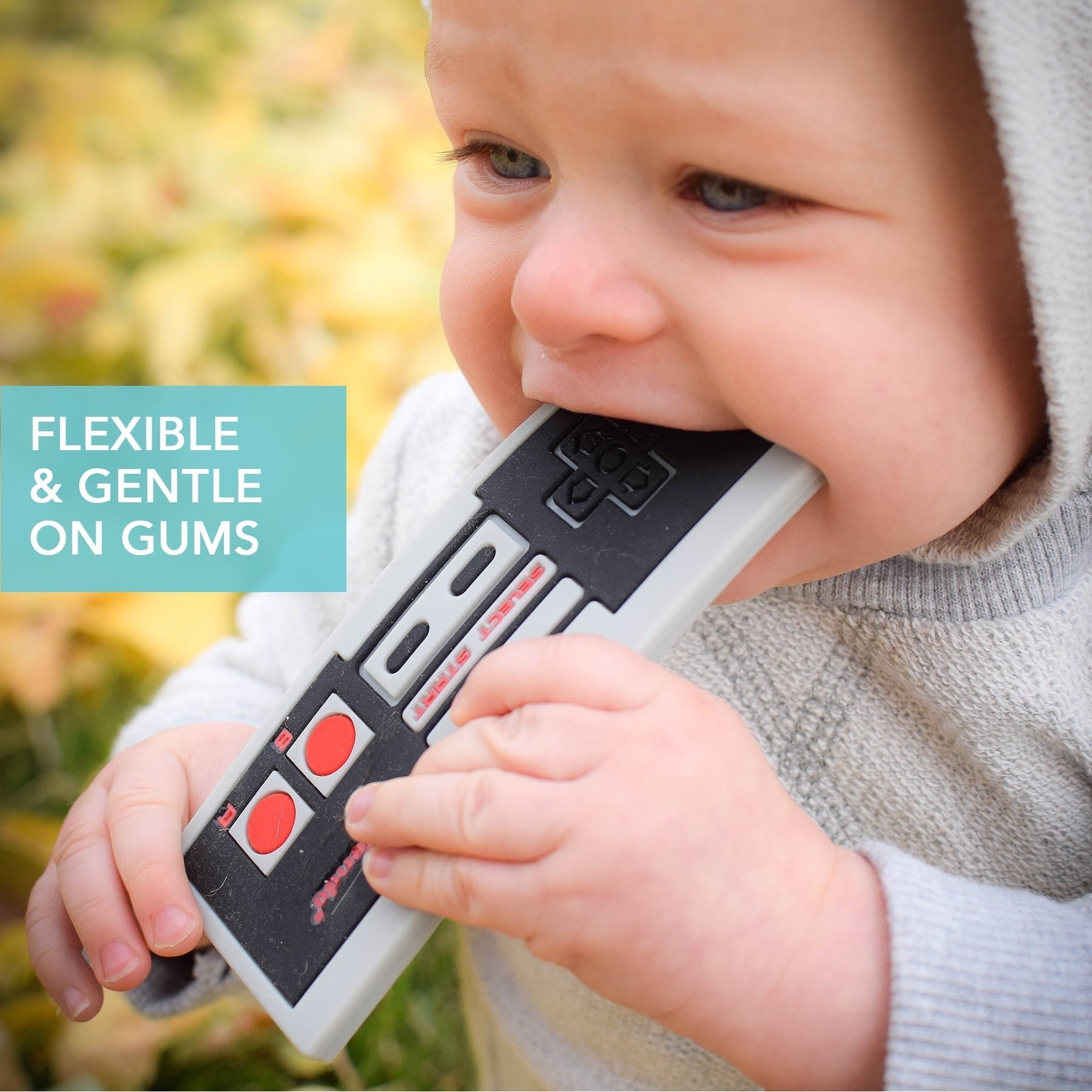 Bumkins Baby Silicone Nintendo Teether (NES Controller)