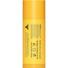 Burt's Bees Mega Balm lip balm tube, golden yellow, twist-up cap and label