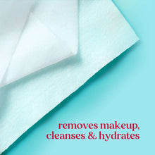 Stack of white micellar facial towelettes folded and ready to use