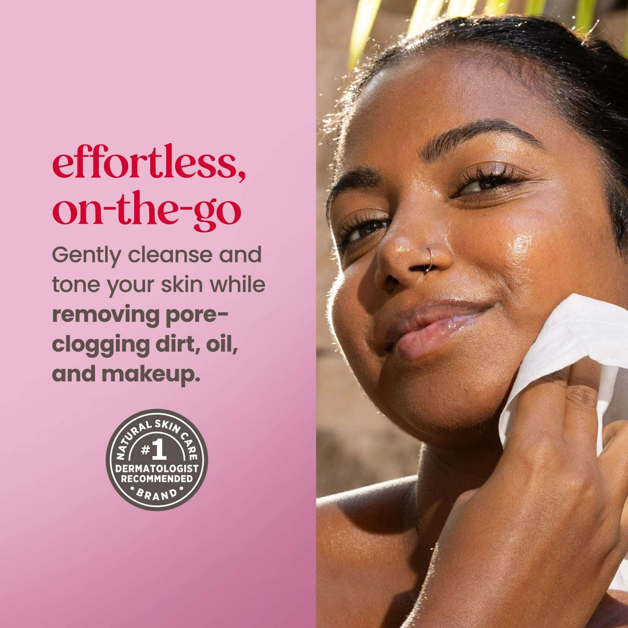 Burt's Bees Micellar Facial Towelettes With Rose Water, 30 ct. Package