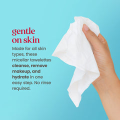 Burt's Bees Micellar Coconut and Lotus Facial Towelettes, 30 Count