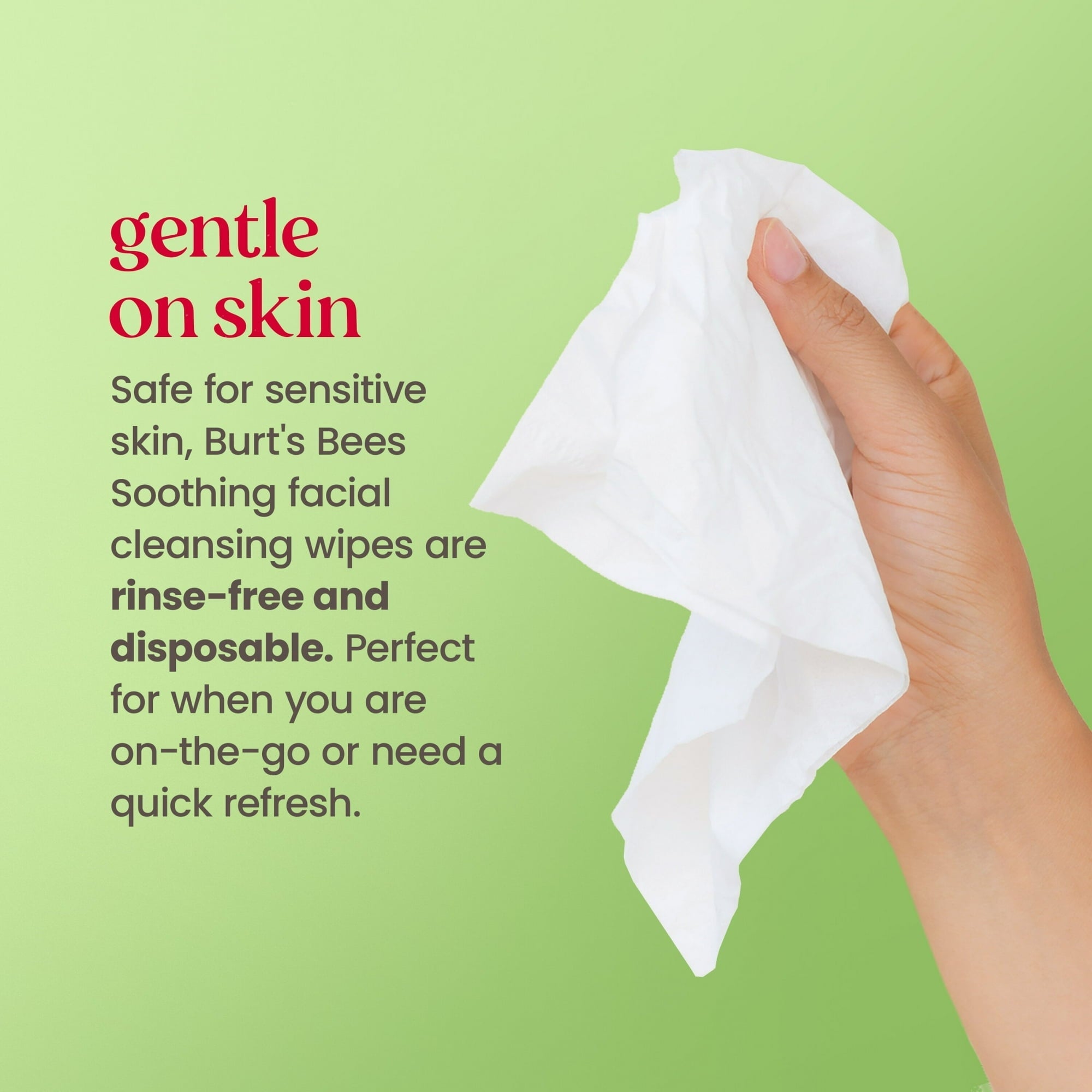 Burt's Bees Soothing Fragrance Free Facial Towelettes, 30 ct. Pack
