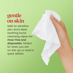 Burt's Bees Soothing Fragrance Free Facial Towelettes, 30 ct. Pack