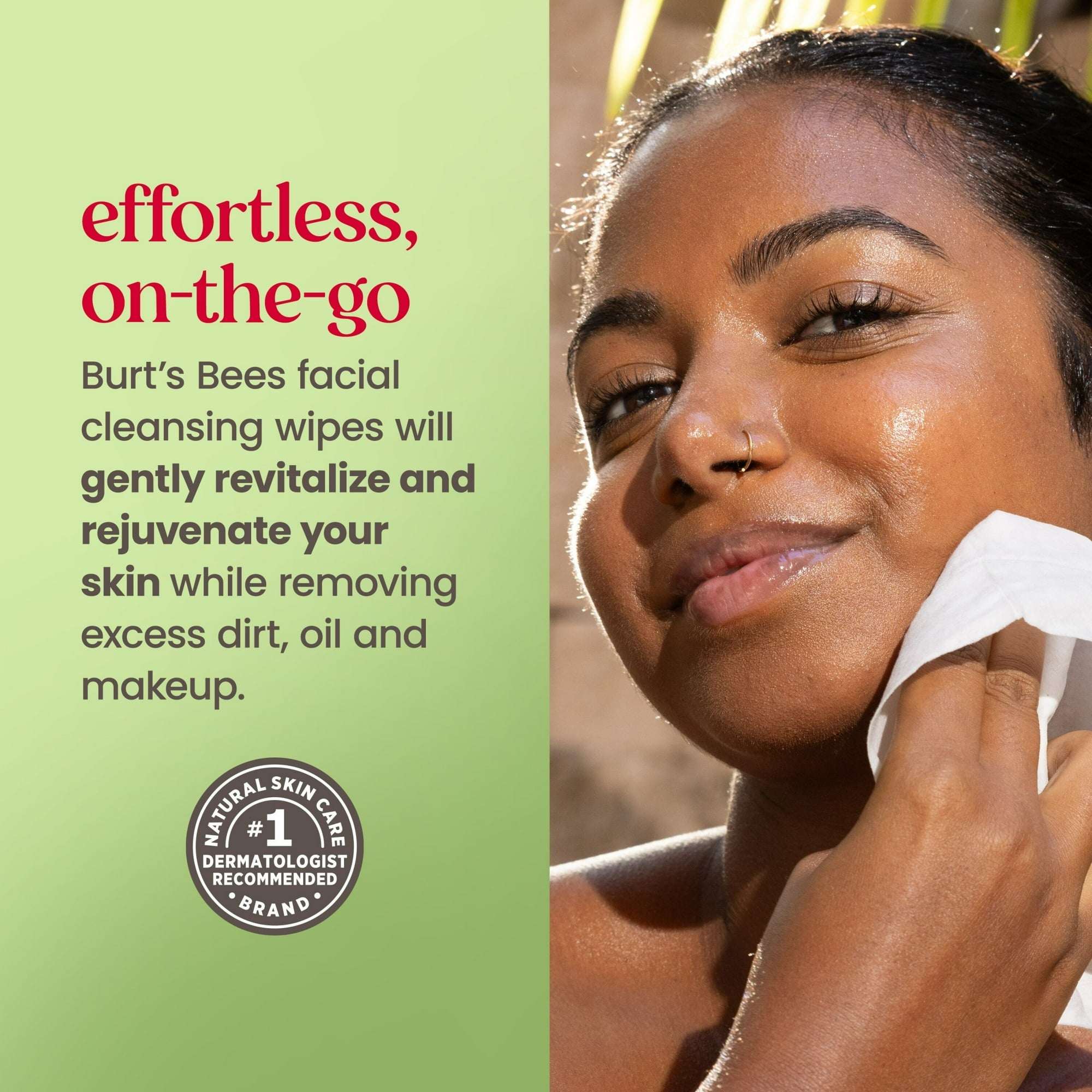 Burt's Bees Soothing Fragrance Free Facial Towelettes, 30 ct. Pack