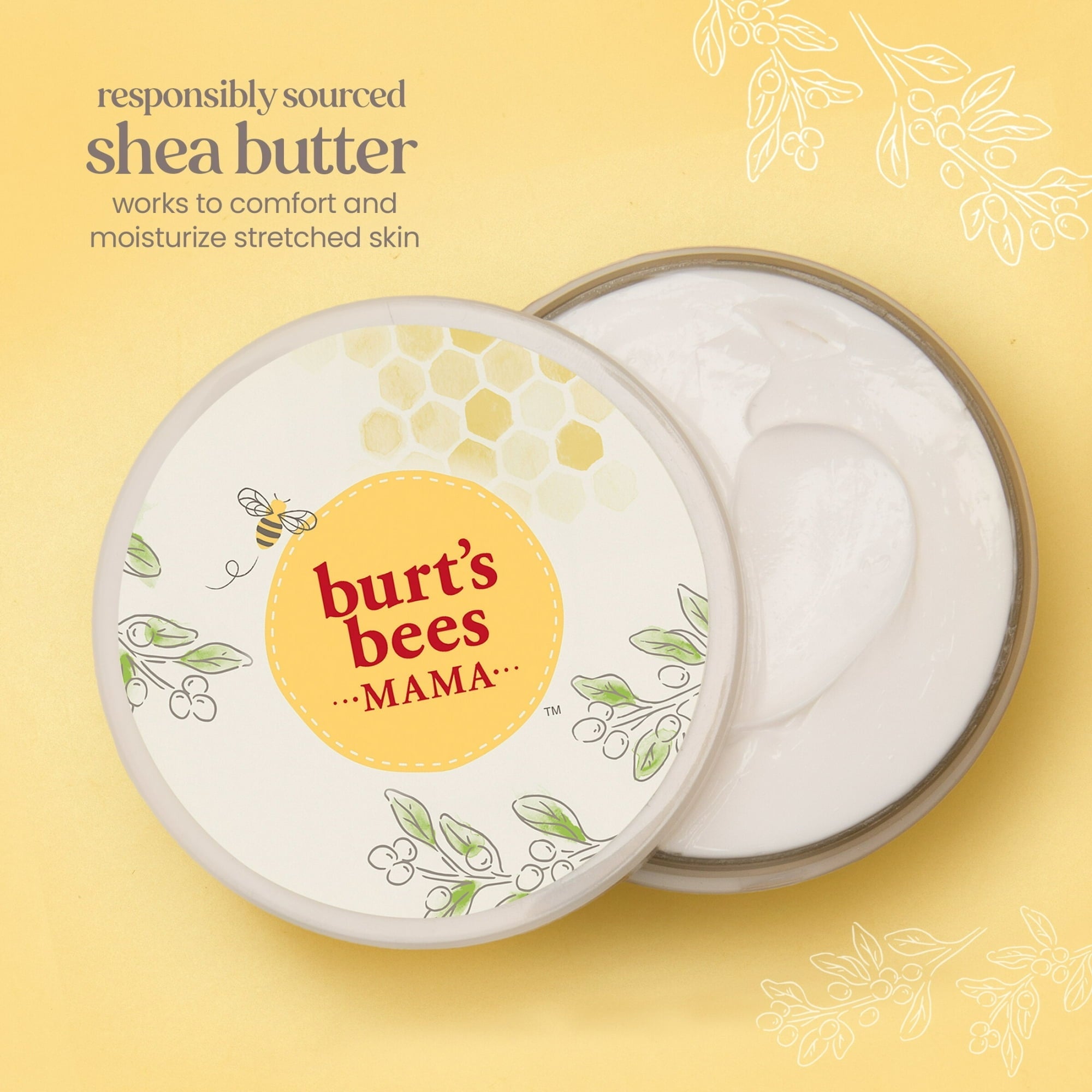 Burt's Bees Mama Belly Butter with Shea Butter and Vitamin E, 6.5 oz