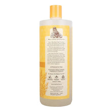Burt's Bees oatmeal shampoo bottle back label