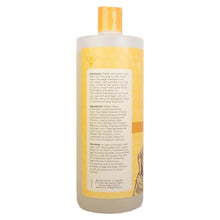 Burt's Bees oatmeal shampoo bottle back label