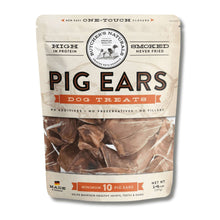 Butcher’s Naturals pig ears dog treats bag with smoked pig ears inside, 10 pieces