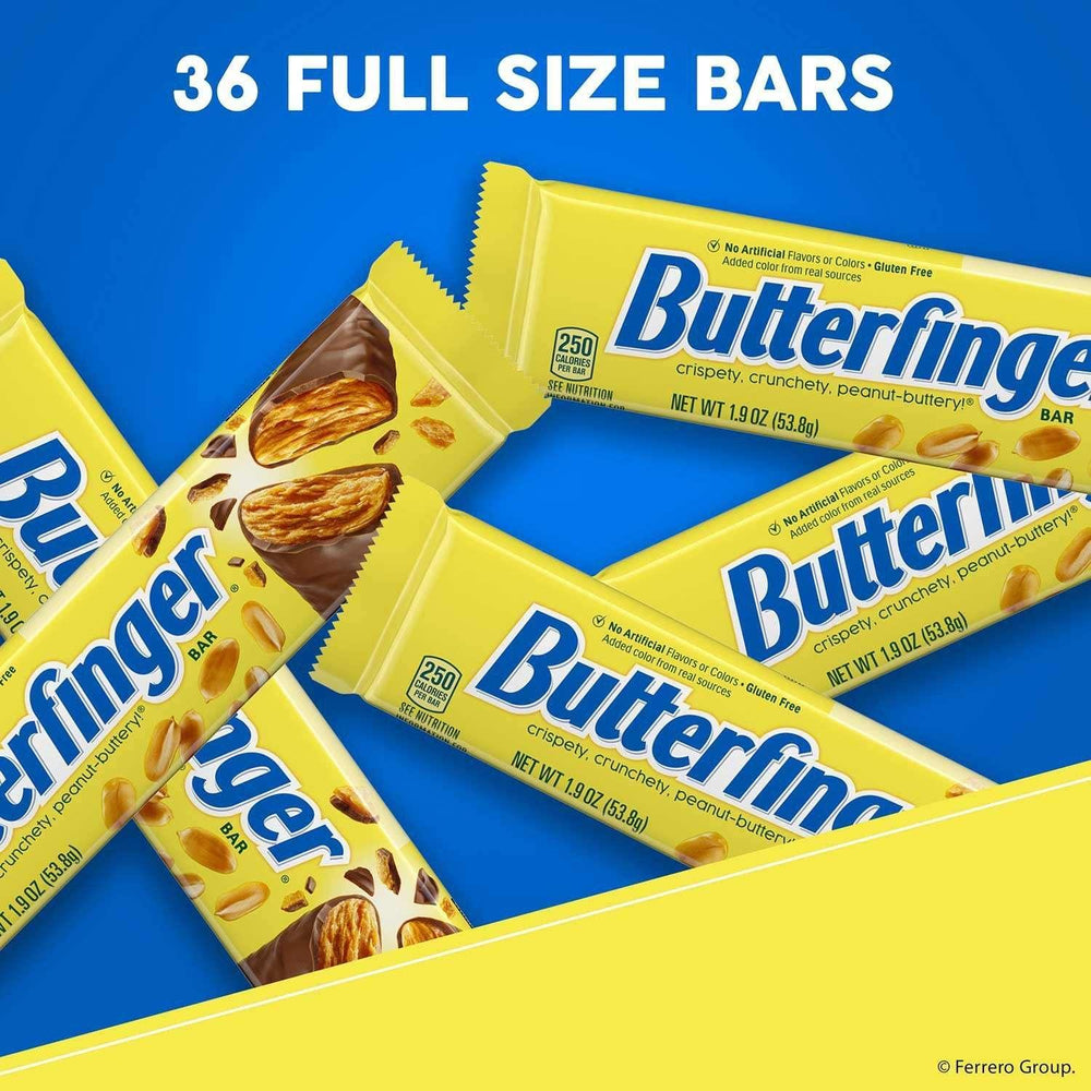 Butterfinger Candy Bars, Full Size, 1.9 oz., 36 pk. - USA MEGA SHOP