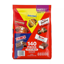 Candy variety pack pouch, mini party size, 140 pieces of assorted chocolate bars