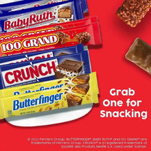 Chocolate candy variety pack with Butterfinger, Crunch, Baby Ruth bars