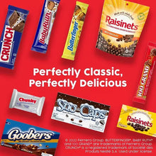 Assorted full-size chocolate candy bars variety on display