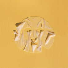 Translucent sheet face mask with cutouts for eyes and mouth