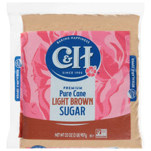 Light brown sugar pouch with resealable zipper and C&H label