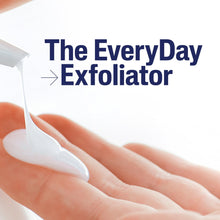 Exfoliating SA lotion on open palm with 'The Every Day Exfoliator' headline