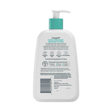 Cetaphil Gentle Exfoliating SA lotion back panel on white bottle with teal pump