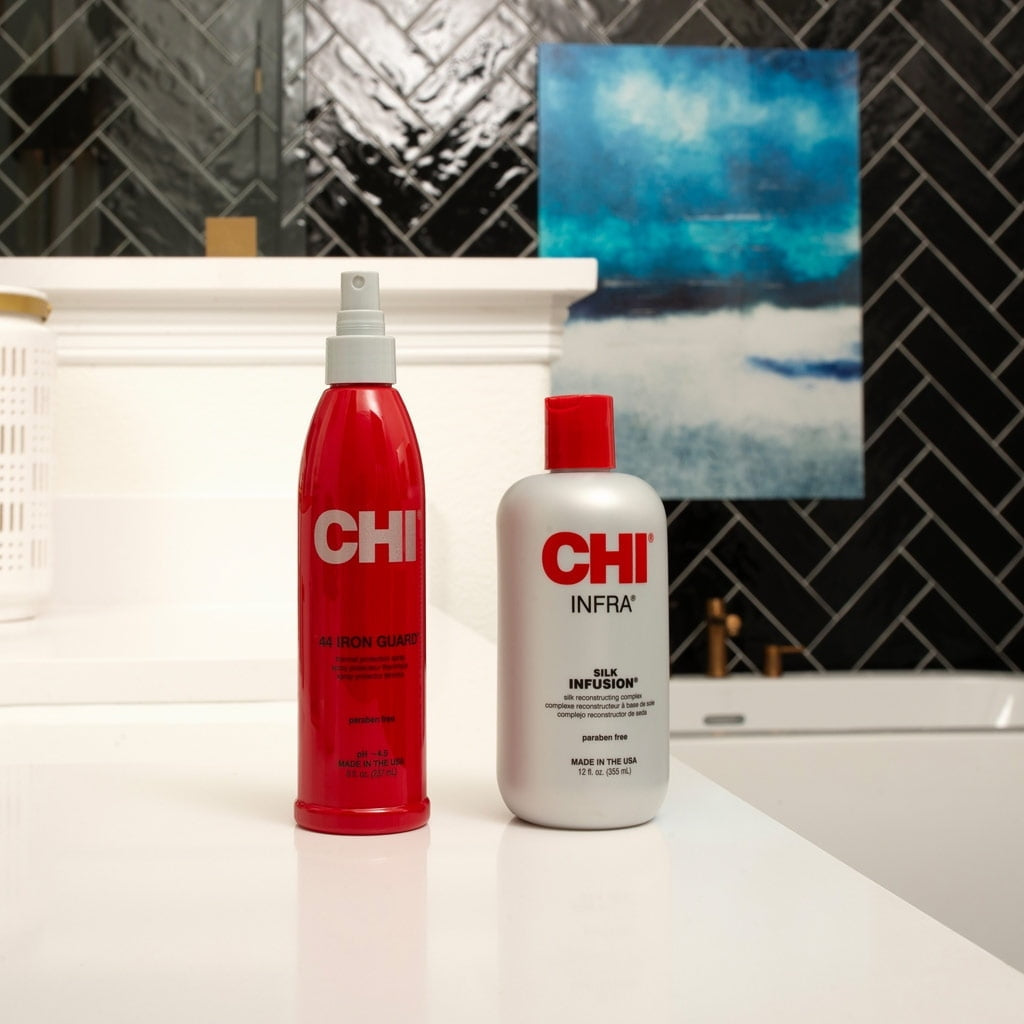 CHI Infra Silk Infusion Leave-In Treatment, Anti-Frizz Serum & Heat Protectant, 6 oz