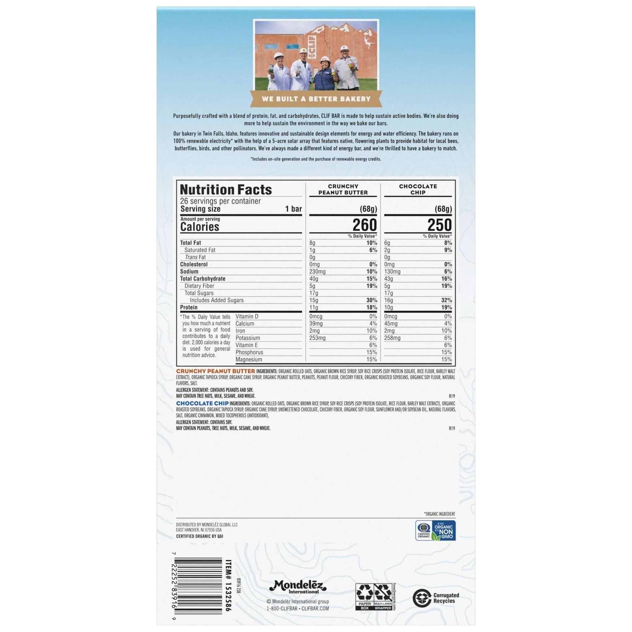 CLIF BAR Energy Bar, Variety Pack, 2.4 oz, 26-count - USA MEGA SHOP