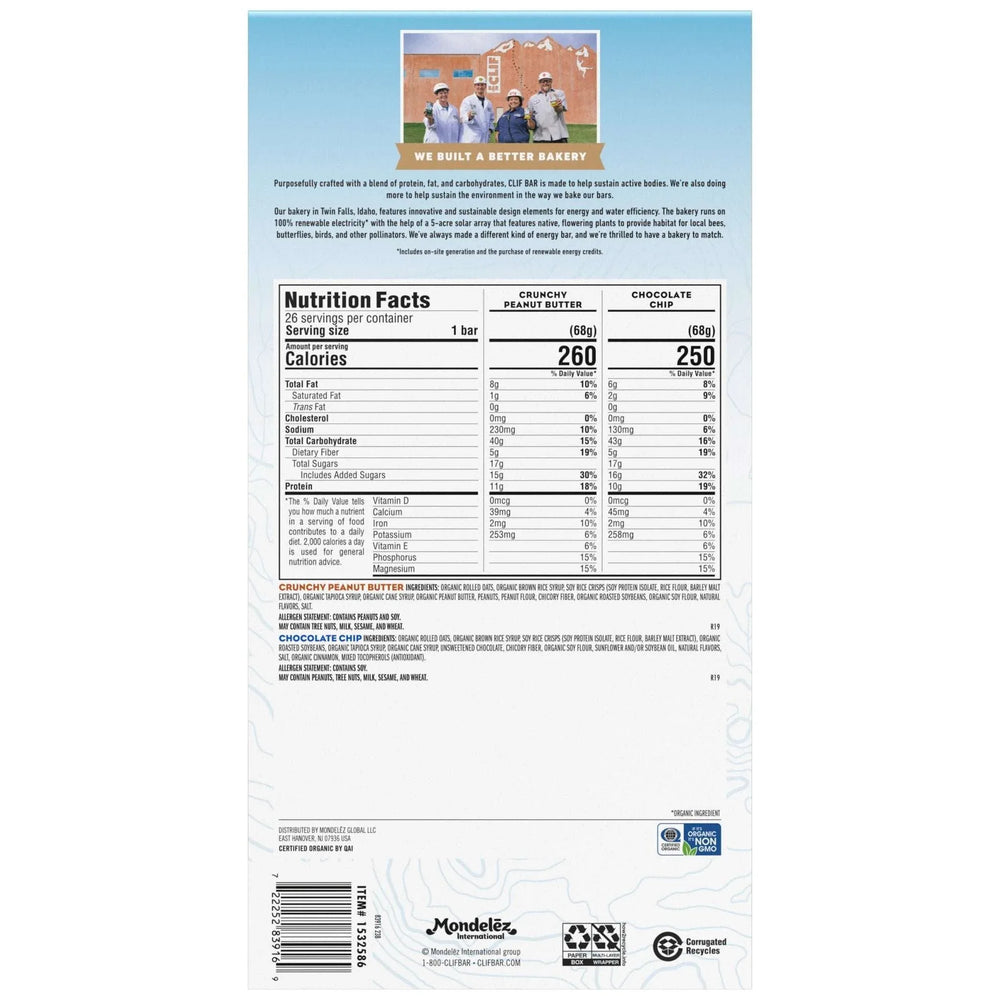CLIF BAR Energy Bar, Variety Pack, 2.4 oz, 26-count - USA MEGA SHOP
