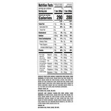 Nutrition Facts panel for protein bars