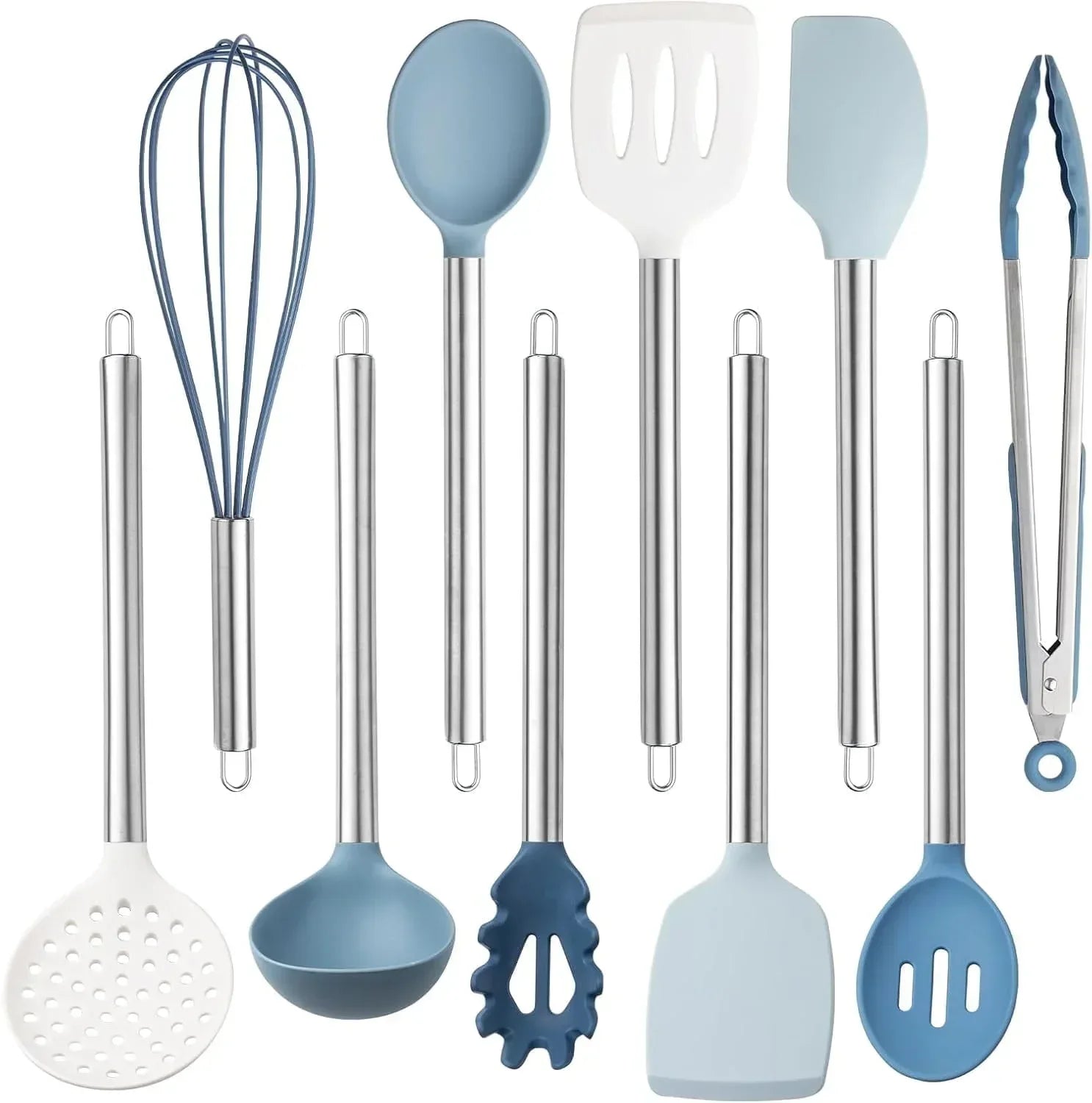 COOK WITH COLOR 10-Pc Cooking Utensils Set Kitchen Gadgets & Essentials, Black