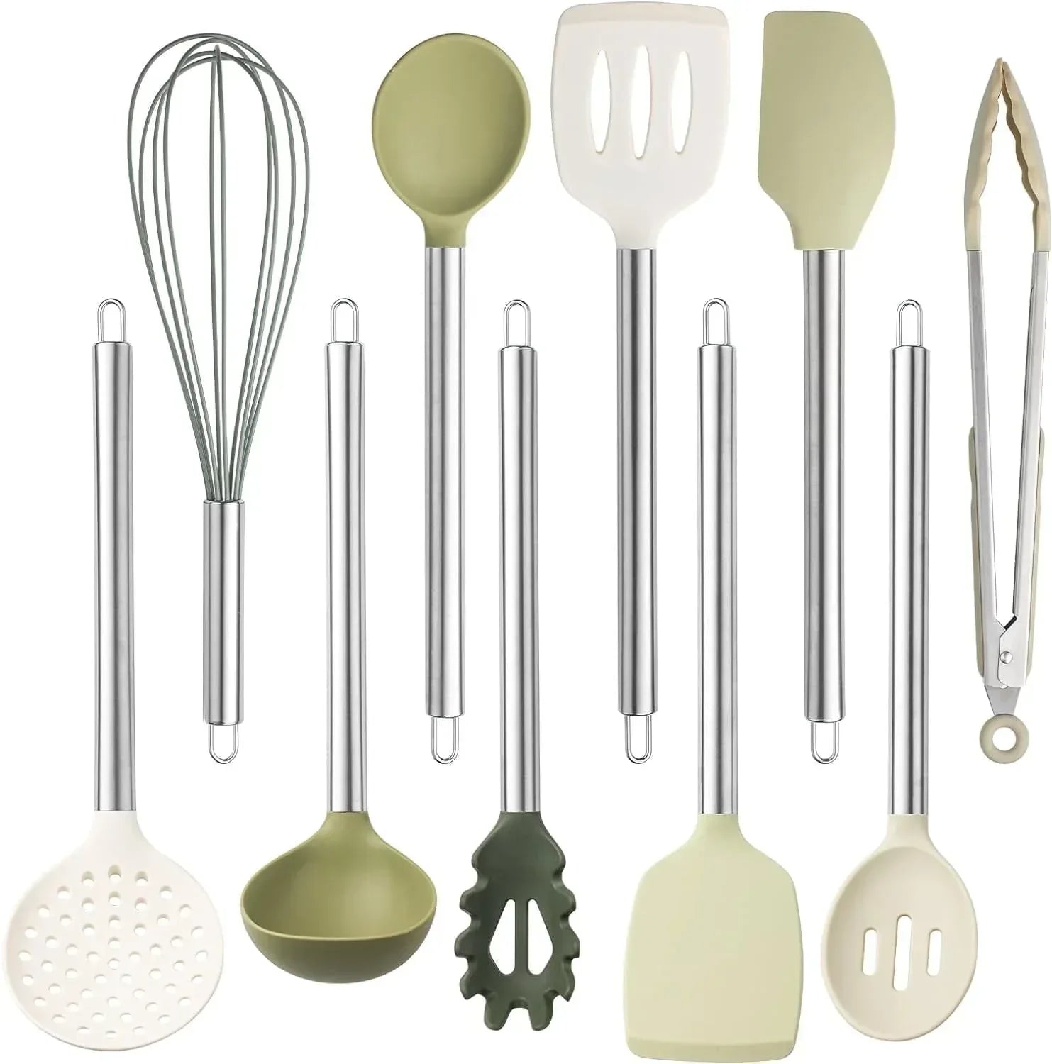 COOK WITH COLOR 10-Pc Cooking Utensils Set Kitchen Gadgets & Essentials, Black