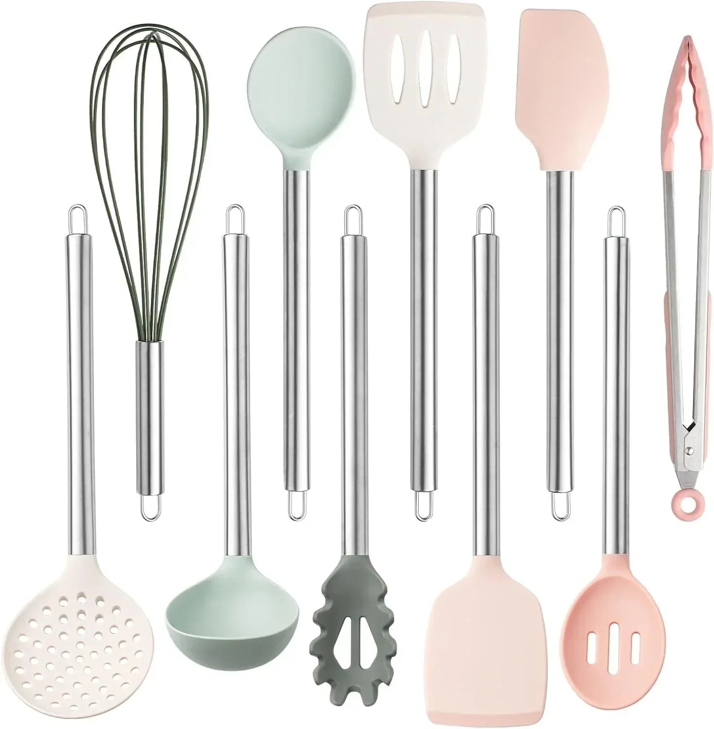 COOK WITH COLOR 10-Pc Cooking Utensils Set Kitchen Gadgets & Essentials, Black