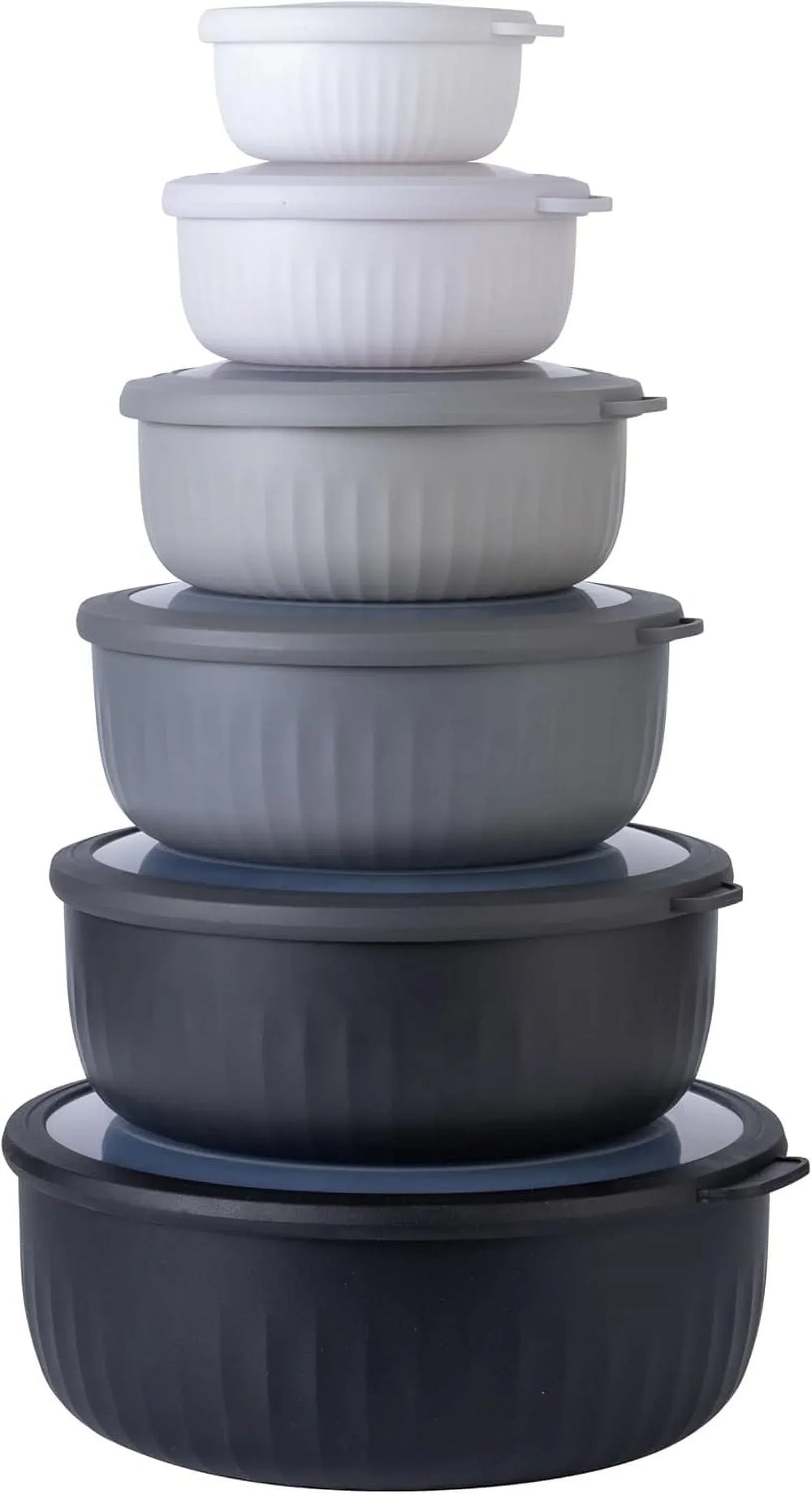 COOK WITH COLOR Meal Prep Containers Wide Mixing Bowls Food Storage Containers with Lids - USA MEGA SHOP