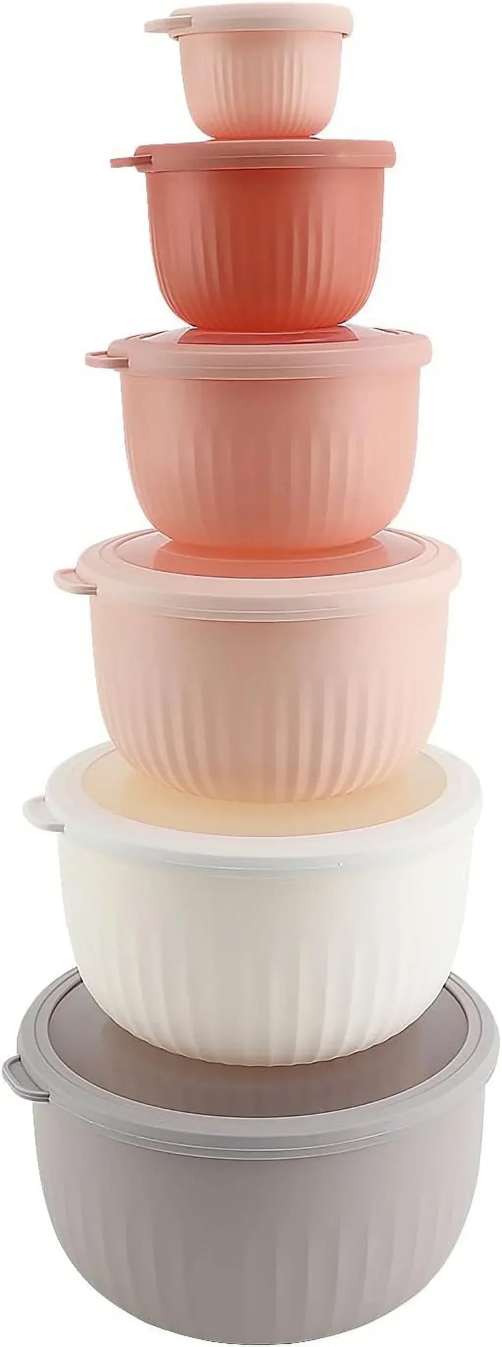 COOK WITH COLOR Meal Prep Containers Wide Mixing Bowls Food Storage Containers with Lid - USA MEGA SHOP