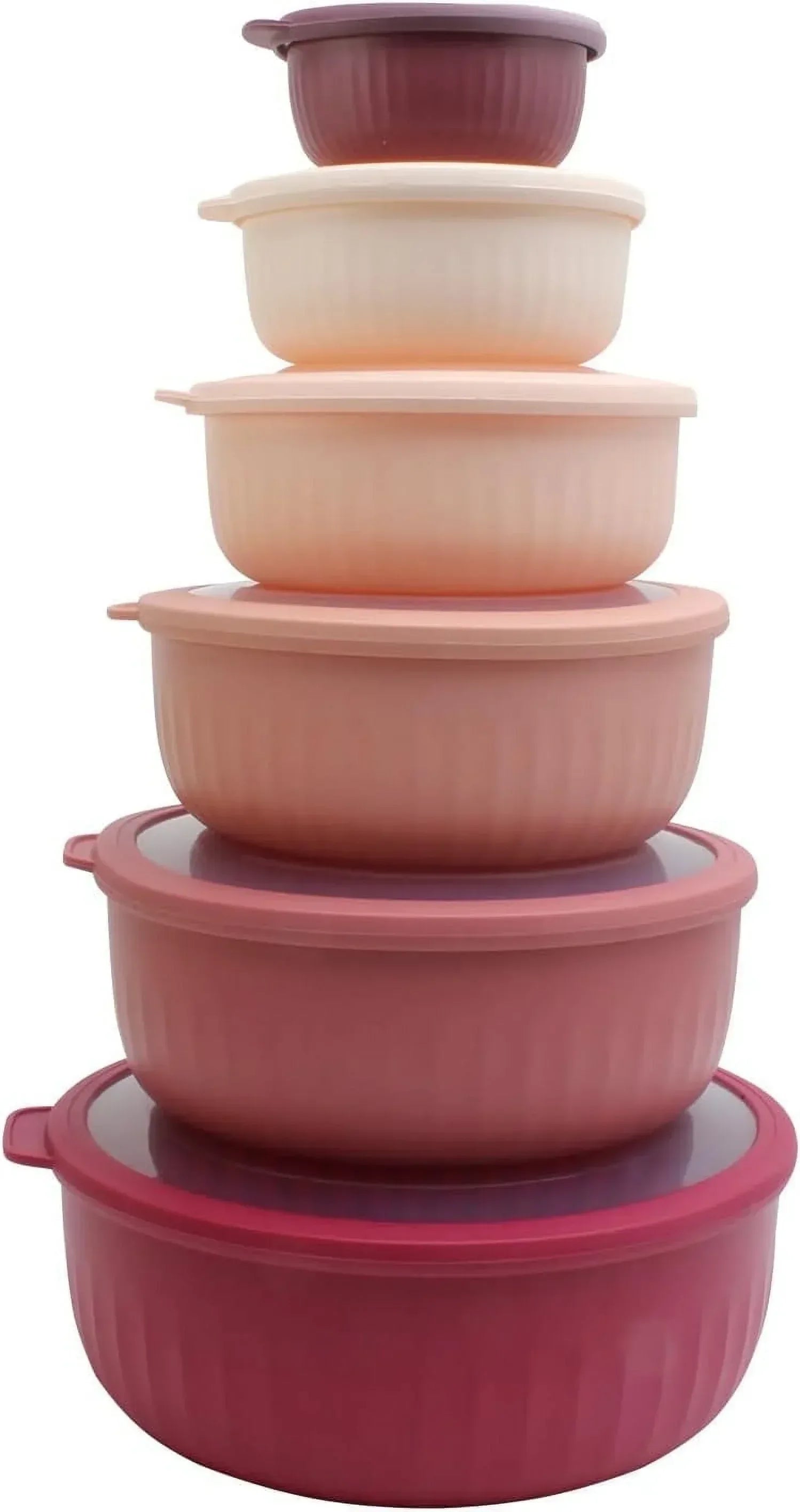 COOK WITH COLOR Meal Prep Containers Wide Mixing Bowls Food Storage Containers with Lid