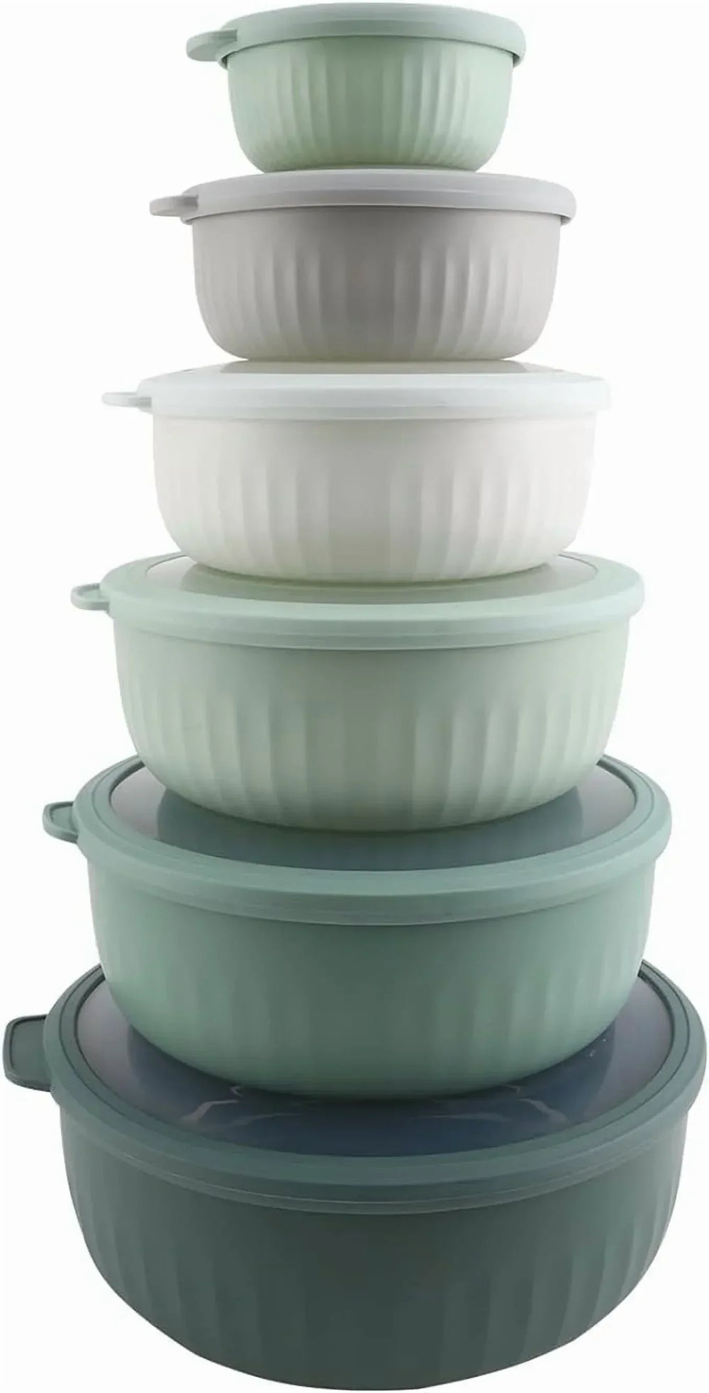 COOK WITH COLOR Meal Prep Containers Wide Mixing Bowls Food Storage Containers with Lid - USA MEGA SHOP