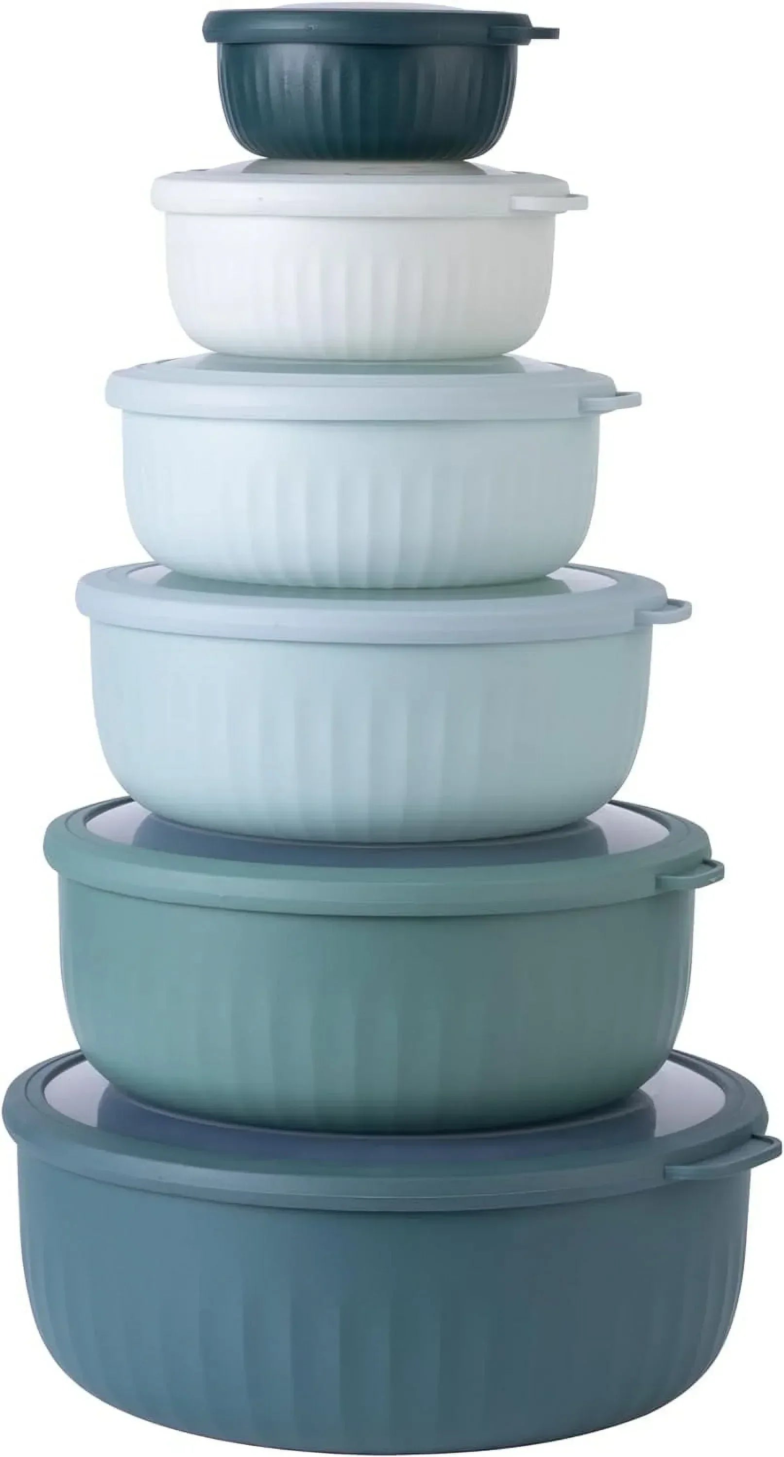 COOK WITH COLOR Meal Prep Containers Wide Mixing Bowls Food Storage Containers with Lid - USA MEGA SHOP