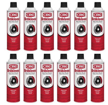 CRC Brakleen brake parts cleaner spray cans, red and white, 12-pack with nozzles