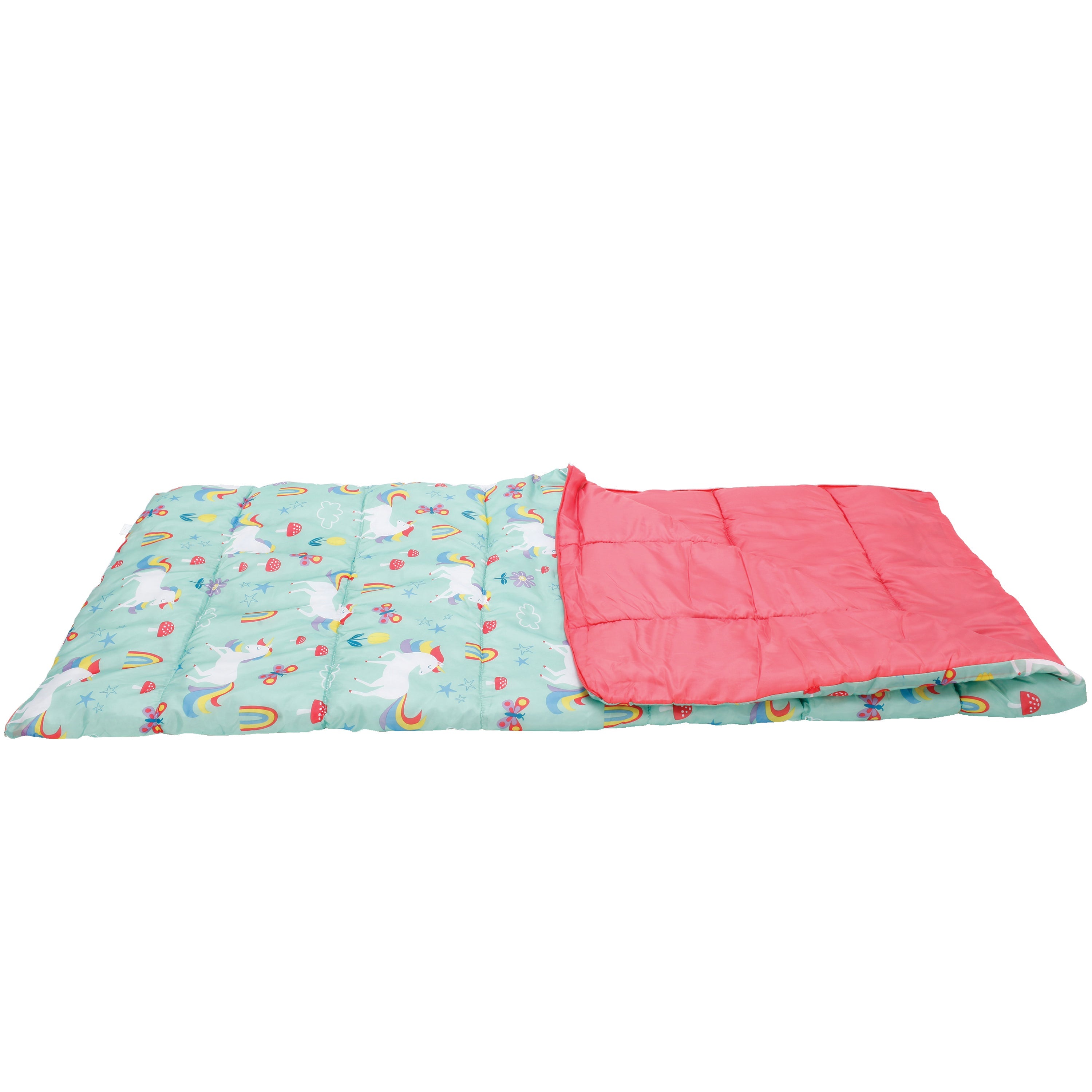 CRCKT Kids Rectangular 50°F Sleeping Bag with Unicorn Print
