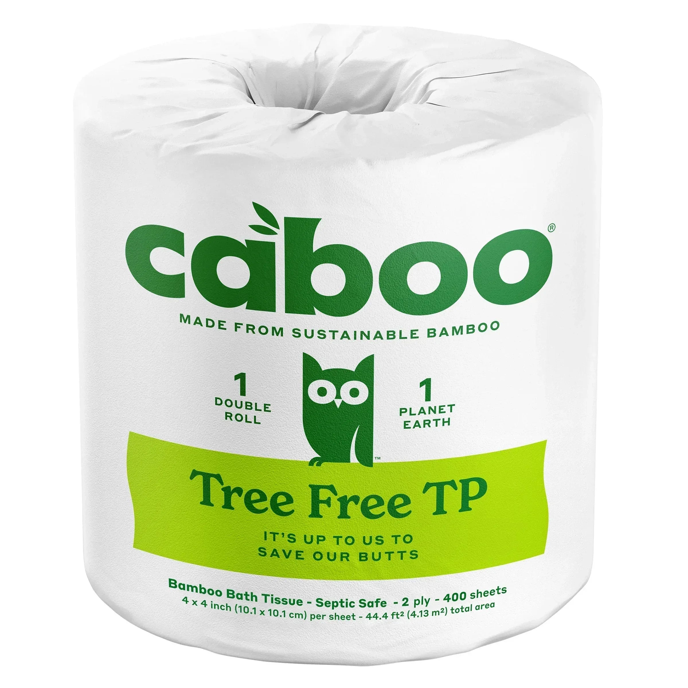 Caboo Bamboo Bath Tissue, 2-Ply, 400 Sheets, 24 Rolls - USA MEGA SHOP