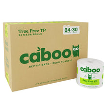 Caboo bamboo bath tissue 24-roll pack and Tree Free TP roll, 2-ply