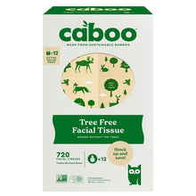 Bamboo facial tissue box, 3-ply 720 tissues total, Tree Free design