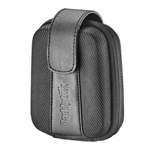 CaddyTek golf rangefinder carrying case, dark gray textured fabric with stitched logo