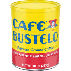 Cafe Bustelo, Espresso Style Dark Roast Ground Coffee, 10 oz Can
